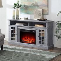 Image result for TV Console Next to Fireplace