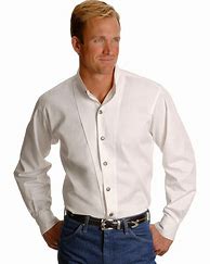 Image result for Banded Collar Shirts