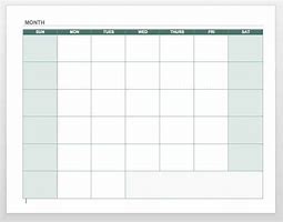 Image result for Blank Calendar Grid Template