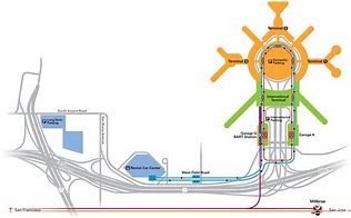 Image result for San Francisco Airport Map United Airlines