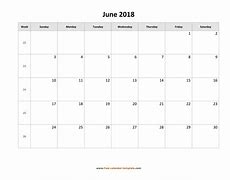 Image result for Printable Calendar with Big Boxes