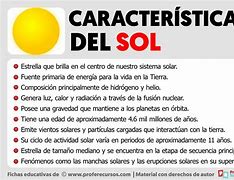 Image result for Características Del Sol