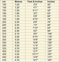 Image result for Inch to Cm Printable Conversion Chart