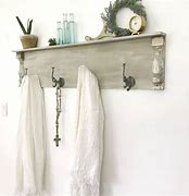 Image result for Farmhouse Wall Shelf with Hooks