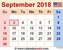 Image result for Kalender 29 September 2018