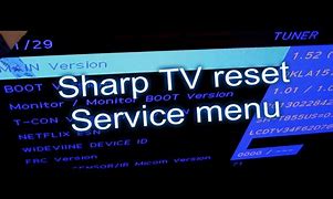 Image result for Sharp TV Reset Button