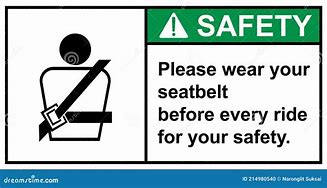 Image result for Child Seat Belt Sign