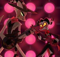 Image result for Helluva Boss Striker and Moxxie