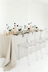 Image result for Champagne and Black Wedding Tables