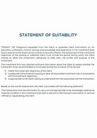 Image result for Letter of Suitability Example