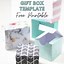 Image result for DIY Gift Box Template