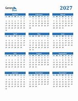Image result for 2027 Calendar Printable Free