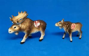 Image result for Miniature Moose Figurines
