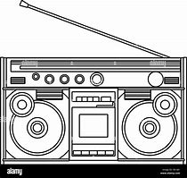 Image result for 80s Boombox Sketch