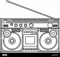 Image result for Boombox Retro Vector