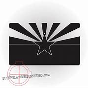 Image result for Arizona State Flag Black and White