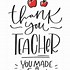 Image result for Teacher Apple Thank You Quotes
