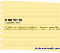 Image result for lecanomancia