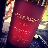 Image result for Louis M Martini Cabernet Sauvignon Monte Rosso