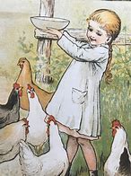 Image result for Vintage Farm Feeding Chickens