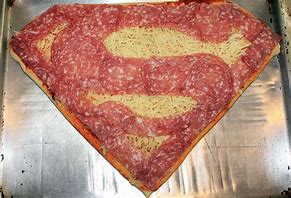 Image result for Superman Pizza