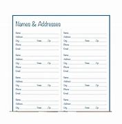 Image result for Free Printable Address Book Templates