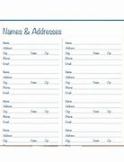 Image result for Free Printable Address Book Templates