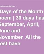 Image result for Months Poem 30 Days Jan Meme