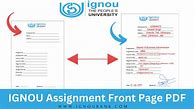 Image result for Ignou Assignment Front Page Download