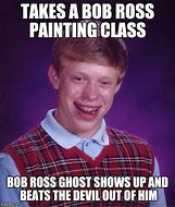Image result for Bob Ross Ghost Meme
