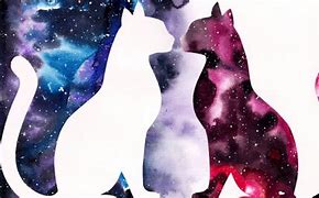 Image result for Galaxy Cat Painting