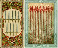 Image result for Tarot Vacchetta Nine of Swords