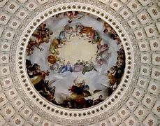 Image result for Rotunda Painting Inside U.S. Capitol Dome