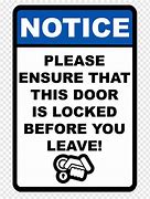 Image result for This Door Is Locked Sign