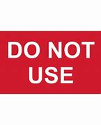Image result for Do Not Use Labels