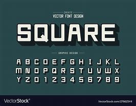 Image result for Square Font Alphabet
