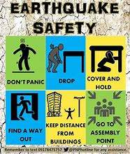 Image result for Earthquake Safety Sign