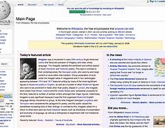 Image result for Wikipedia Home page
