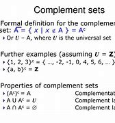 Image result for Set Notation Complement