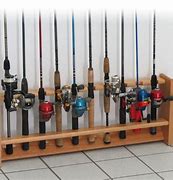 Image result for Wood Fishing Rod Rack