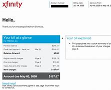 Image result for Xfinity Phone Service Bill