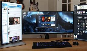 Image result for Wide Curved Portrait Monitor