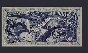 Image result for Tropical Kelp Linoleum Print