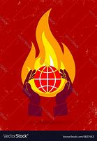 Image result for Globe On Fire Logo Design