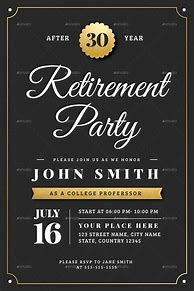 Image result for Retirement Flyer Example