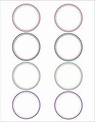Image result for Round Sticker Template Word