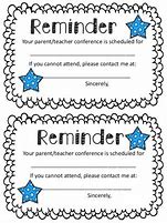Image result for Parent Reminder Note Template
