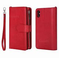 Image result for Red Leather Wallet iPhone X Cases