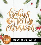 Image result for Baby's First Christmas SVG