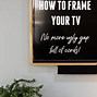 Image result for TV Framing